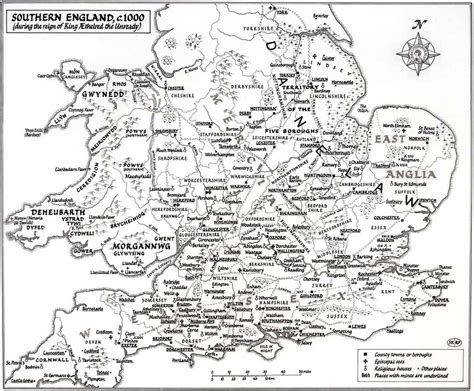 Early-Medieval-England.net : Southern England, c. 1000