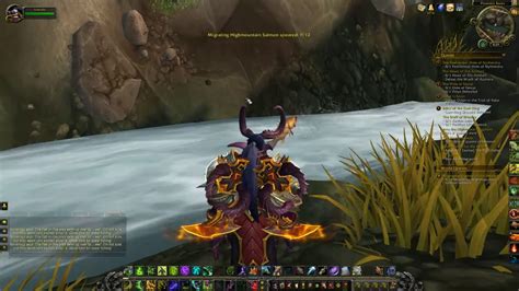 World Of Warcraft Migrating Highmountain Salmon Fishing Legion World