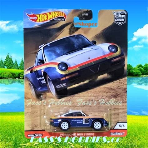 P A HOT WHEELSTM PREMIUM CAR CULTURE WILD TERRAIN PORSCHE 959 ROTHMANS RUBBER TYRE Shopee