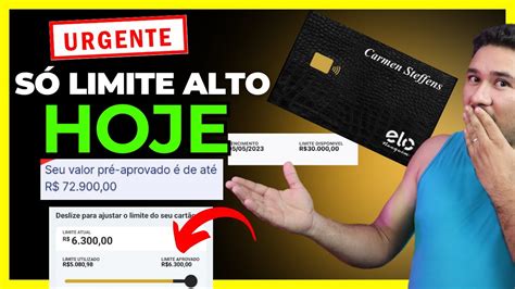 Cartão Carmen Steffens continua tudo liberando só limite alto