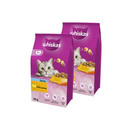 Whiskas Adult Sterile s kuřecím 2x14kg Kočky Granule pro kočky