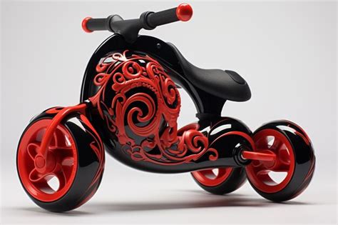 Brinquedo De Motocicleta Em Textura De Cor Marrom E Preta Isolada Em