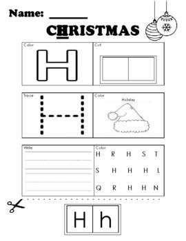 Christmas ABC Worksheets by The Coaching Corner for Literacy and Math