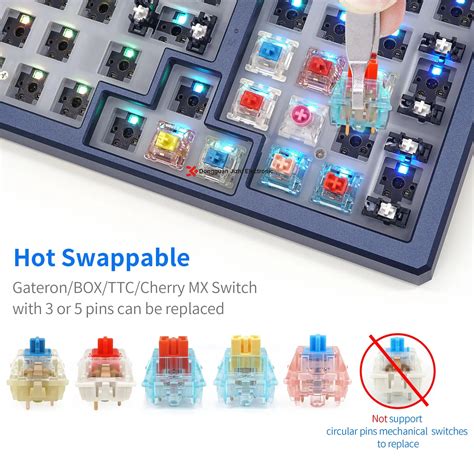 Diy Keyboard Kit Wired Original Pcb Switch Hot Swap Rgb Mechanical Gaming Keyboard Kit Buy