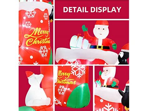 Asteroutdoor Ft Inflatable Santa Claus Bear