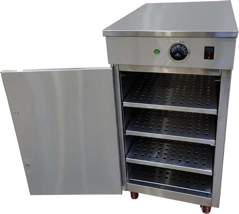 Electric Hot Box Food Warmer 4 Layers Warming Cabinet Catering Heated Display For Pizza Pretzel