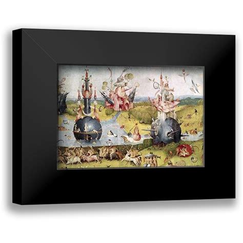 Bosch Hieronymus X Black Modern Framed Museum Art Print Titled