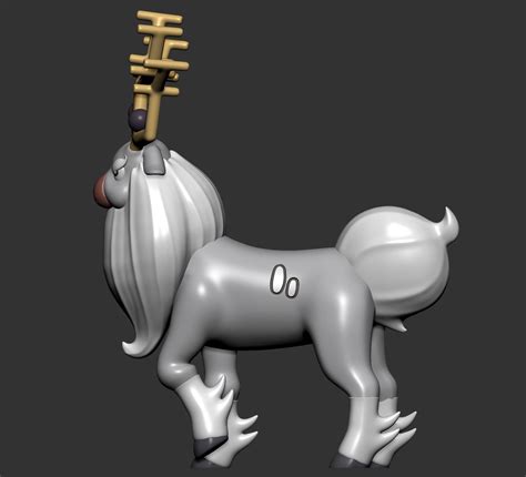 Pokemon - Stantler and Wyrdeer with 2 poses 3D model 3D printable