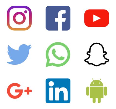 Social Media Icons Vector Png At Collection Of Social