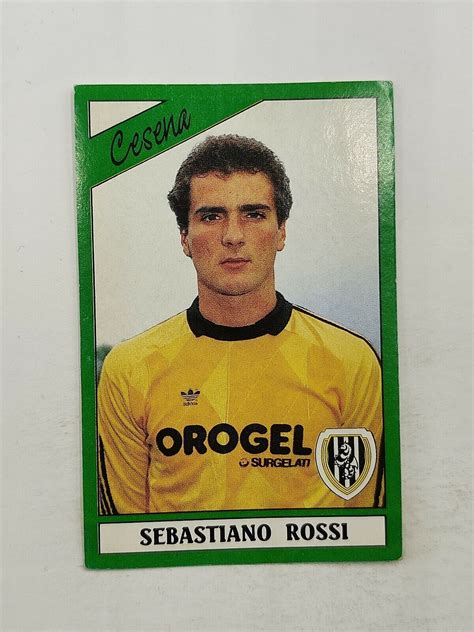 FIGURINA CALCIATORI PANINI 1987 88 CESENA ROSSI N 40 OTTIMA CON VELINA