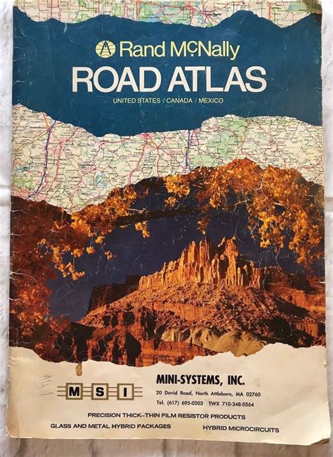 Vintage Rand Mcnally Road Atlas Collectable Craft Supply Ebay