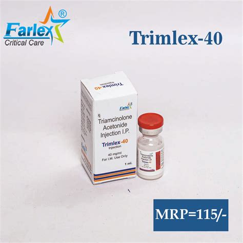 Triamcinolone Acetonide Injection IP 40mg/1ml Manufacturers in India