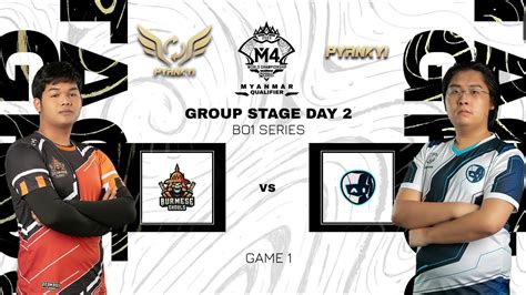 Burmese Ghouls Vs Ai Esports M4 Qualifier Myanmar Group Stage Day