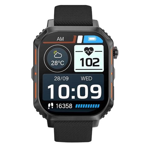 Storm Bk S Max Black Silicone Strap Smartwatch W F Hinds