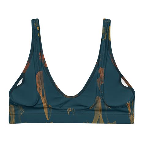 Dark Teal Bikini Top Vintage Goth Bikini Top Bird Skull Etsy