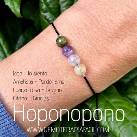 Pulsera Hoponopono Gemoterapia Fácil Tienda de minerales online