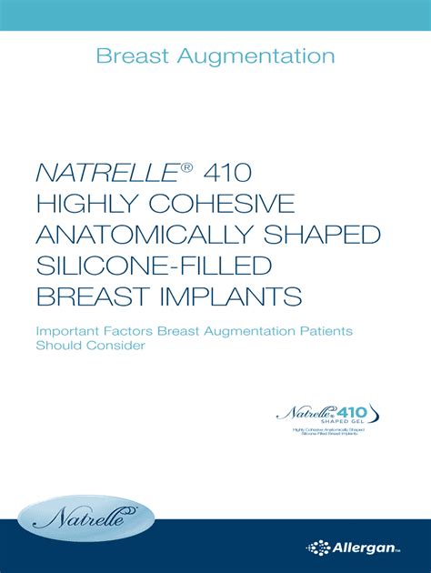 Fillable Online Cohesive Silicone Gel Filled Breast Implants Pdf Fax