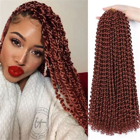 Passion Twist Hair 7 Packungen 18 Zoll Wasserwellen Häkelhaar für