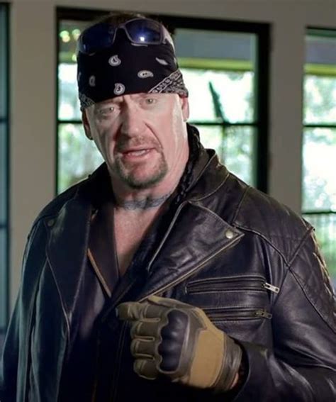 The Undertaker Black Motorcycle Leather Jacket