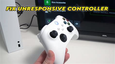 Xbox Series X S How To Fix Controller Not Working Unresponsive Youtube