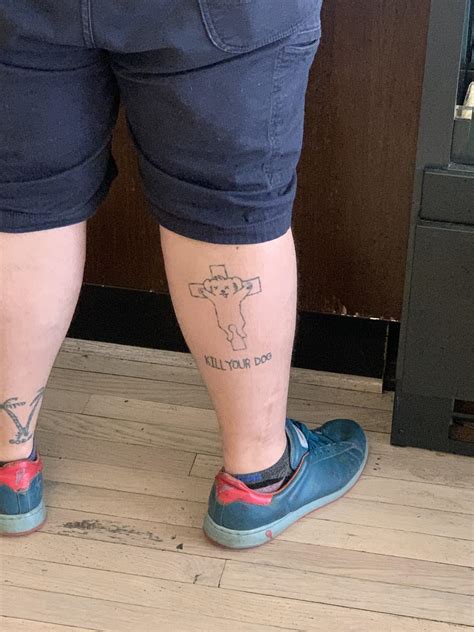 My boss sent me this yesterday. : r/shittytattoos