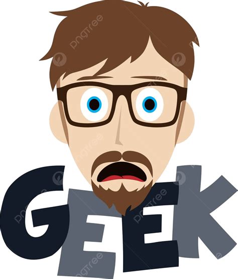 Geeky Geek Nerd Guy Genius Geek Smart Vector Genius Geek Smart Png