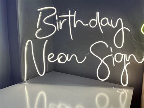 Happy Birthday Neon Sign / Custom Neon Sign Birthday Gift/ - Etsy