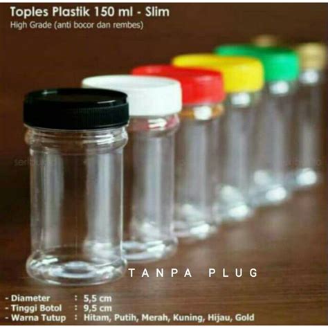 Jual Toples Plastik Botol Sambal Toples Bumbu Toples Sambal