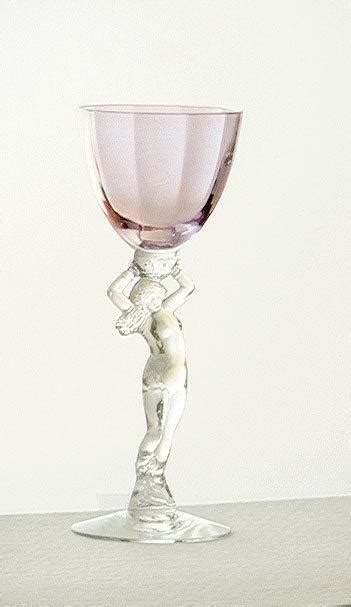 Cambridge Nude Stem Statuesque Heatherbloom Claret Wine Glass