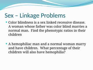 Neo Mendelian Genetics About Autosomal And Sex Linked Disorders Ppt