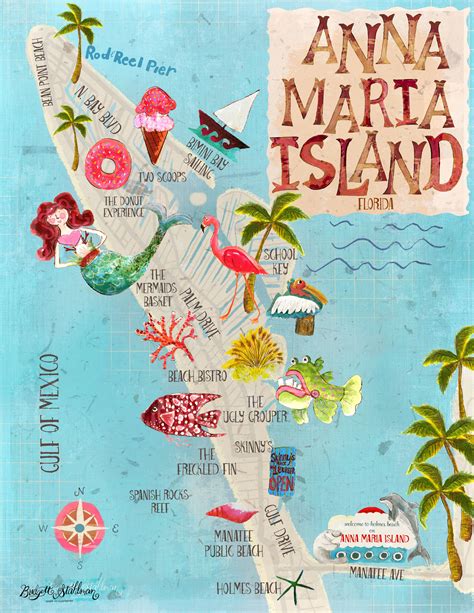 Top Tourist Attraction And Places Map Of Anna Maria Island Usa