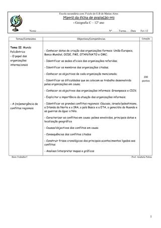 Matriz Teste Pdf