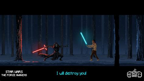 Kylo Ren Vs Finn Star Wars Pixel Art