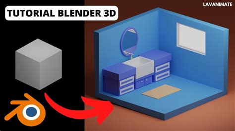 TUTORIAL MODELING 3D RUANG WASTAFEL PART 1 TUTORIAL PEMULA BLENDER 3D