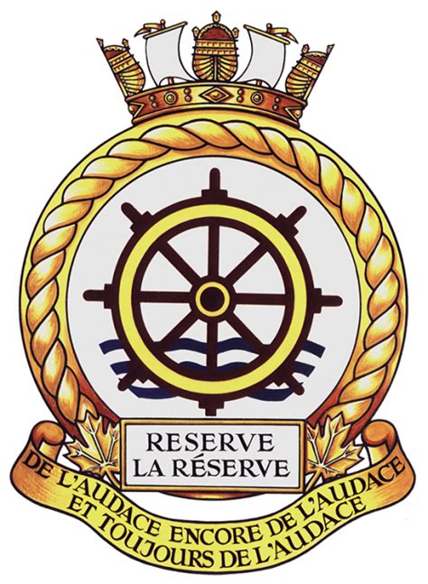 Naval Reserve Royal Canadian Navy Coat Of Arms Crest Of Naval