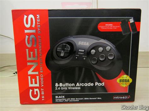 Review Controlador De Mega Drive Retro Bit Sem Fio Arcade Pad Ghz