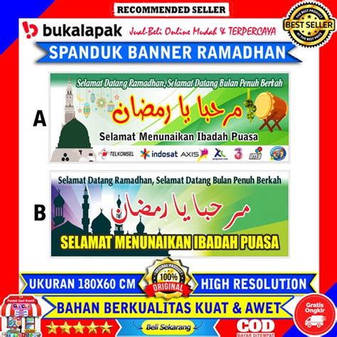 Jual Spanduk Banner Ramadan Selamat Datang Menunaikan Ibadah Puasa