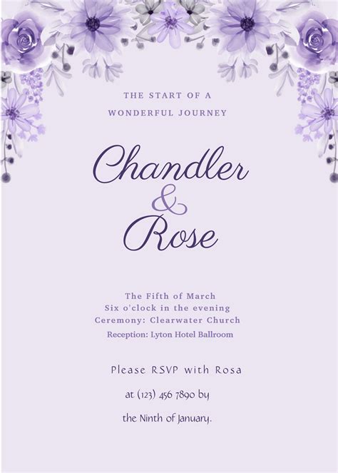 19 Purple Wedding Invitations