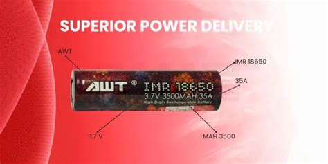 2 X AWT 18650 3 7V 3500MAH 35A 18 99