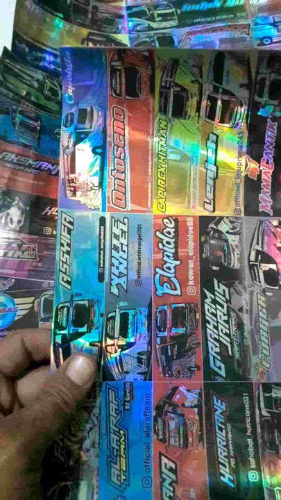 Stiker Logo Bus Basuri Hologram Original Anti Air Isi 15 Kotakstiker