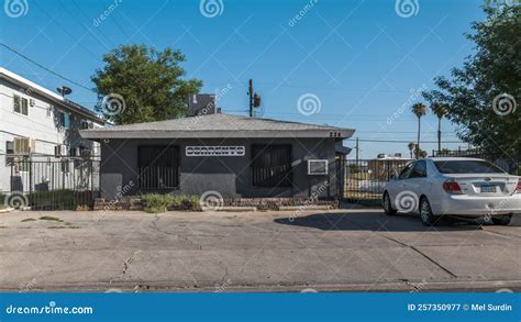 Renovated Apartment Building In The Naked City Are Of Las Vegas Nevada Editorial Photography