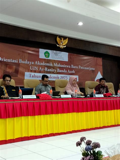 Pascasarjana Uin Ar Raniry Gelar Orientasi Budaya Akademik Mahasiswa