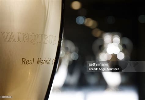 The UEFA Champions League trophies are displayed in Real Madrid... News ...