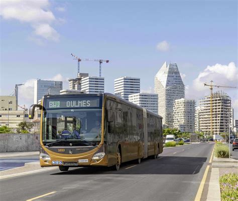 Launch Of The New Bus Rapid Transit Route In Casablanca With 40