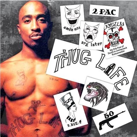 pin  ns thug life tattoo pac tattoos tupac shakur