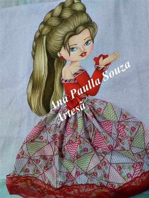 Pin De Rosely Oliveira Em Meninas Pintura Em Tecido Bonecas Pinturas