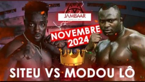 Officiel Siteu v Modou Lô le combat royal décroché par Jambaars