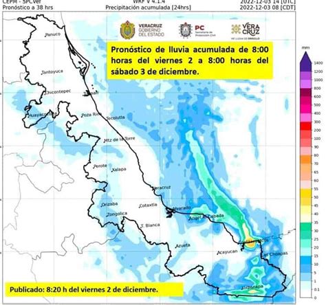 Frente Frío 12 Mantendrá Las Lluvias Y El Norte En Veracruz