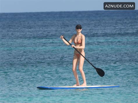 Martha Hunt Seen In A Bikini On Vacation AZNude