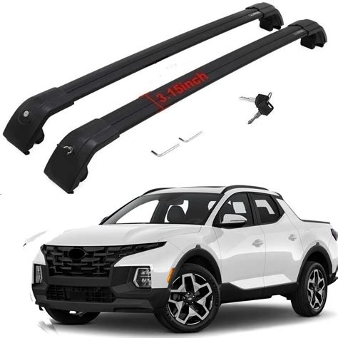 Saremas Black Roof Cargo Rack For Hyundai Santa Cruz